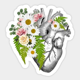 Floral heart 6 Sticker